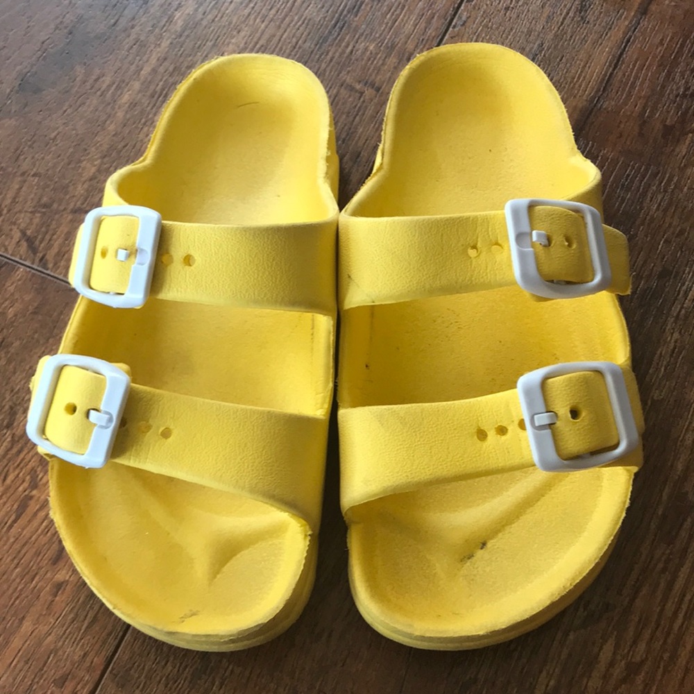 Rubber slip ons Birkenstock inspired